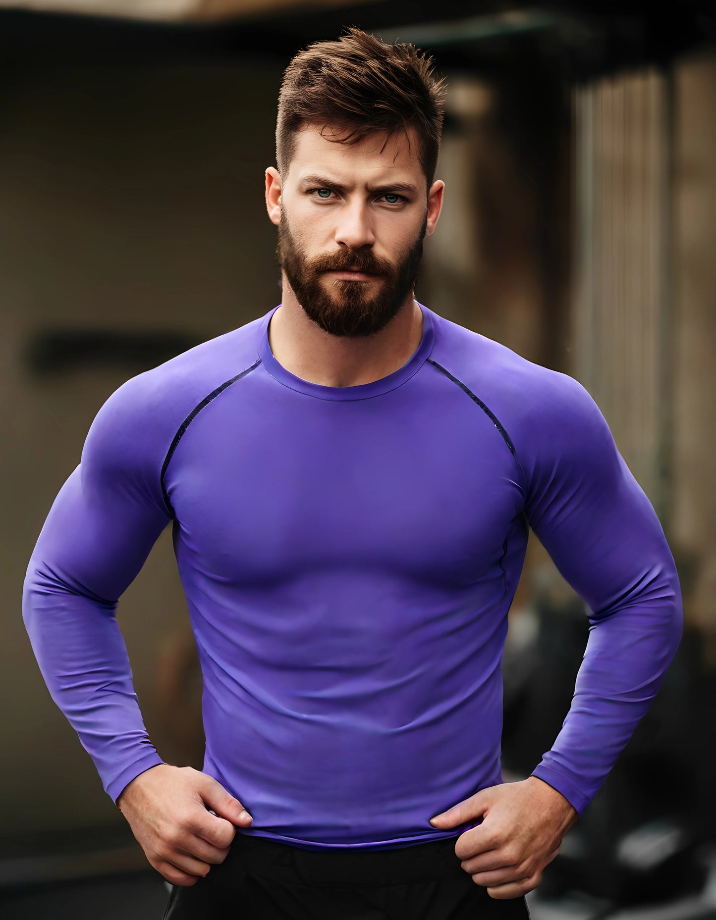 Mens Long Sleeve Rashguard Upf 50 Sun Protection Surf Shirt Quick Dry Breathable Swimming Tight T-shirt Summer 2025 Gym Clothes