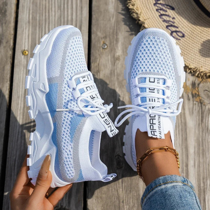 Women Shoes Summer 2025 New Four Seasons Versatile Thin Breathable Casual Shoes Large Fashion Sneakers Women Zapatos De Mujer