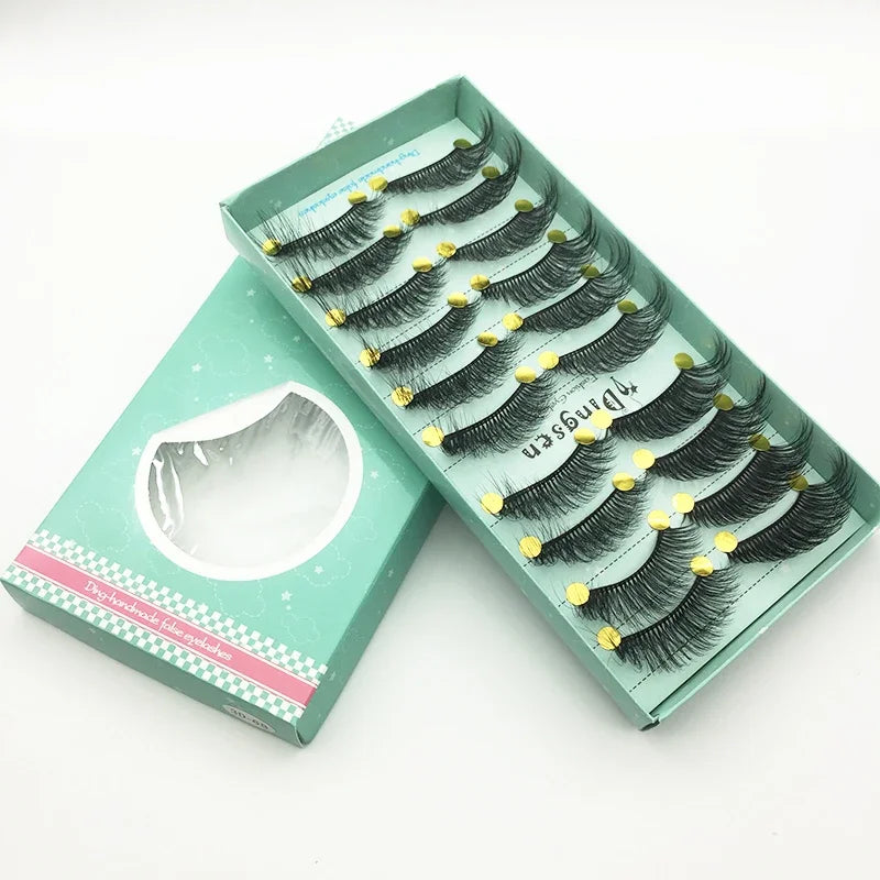 10/2 Pairs Mink Eyelashes Natural 3D Lashes Faux Cils Makeup Dramatic False Eyelashes Wholesale Eyelash Extension Makeup Tools