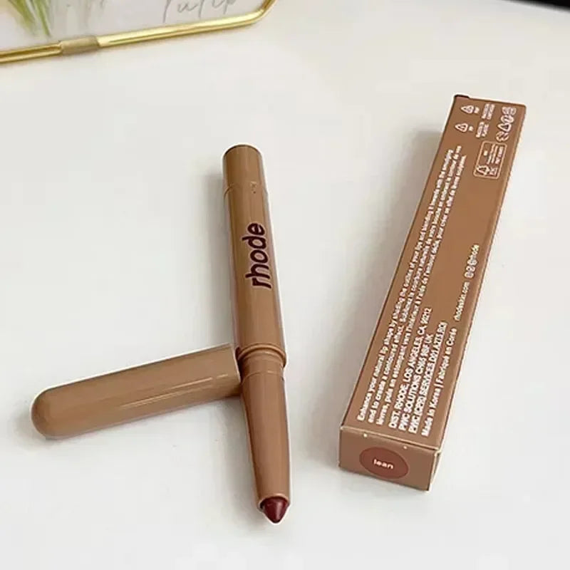 Fashion Skin Peptide Lip Shape Pen Lip  Liner Long Lasting Lip Tint Pencil Pen Makeup Lipstick Powder Gloss Woman  Cosmetic