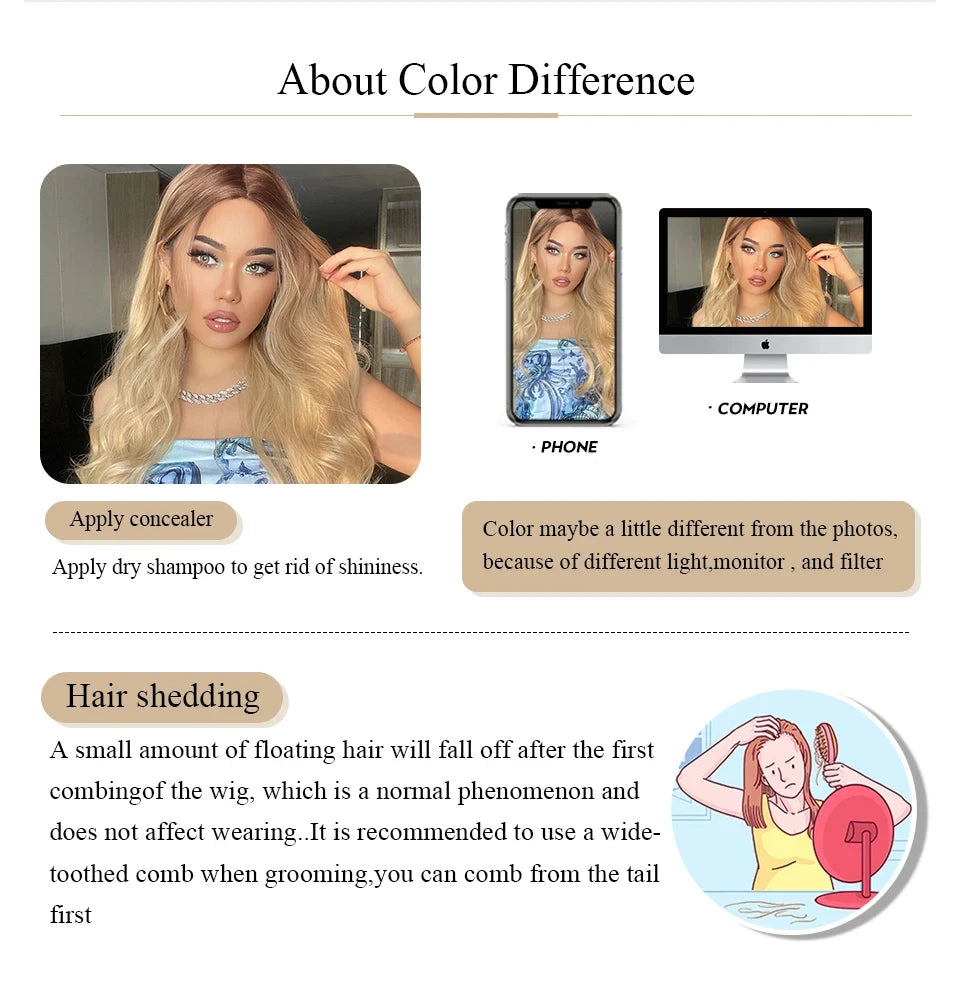 Gray long curly hair synthetic wig with big waves, Halloween cosplay wig, daily wig, high-temperature hair fiber wig set