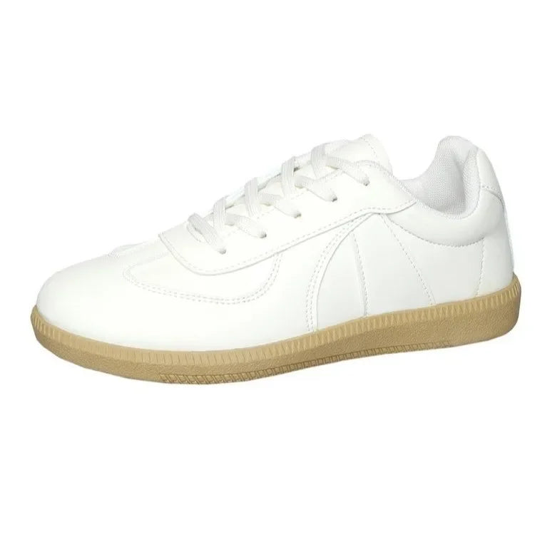 Women's Sporty Casual Shoes Soft Bottom Flat Bottom Retro Dequn Breathable Summer New Style Versatile White Sneakers