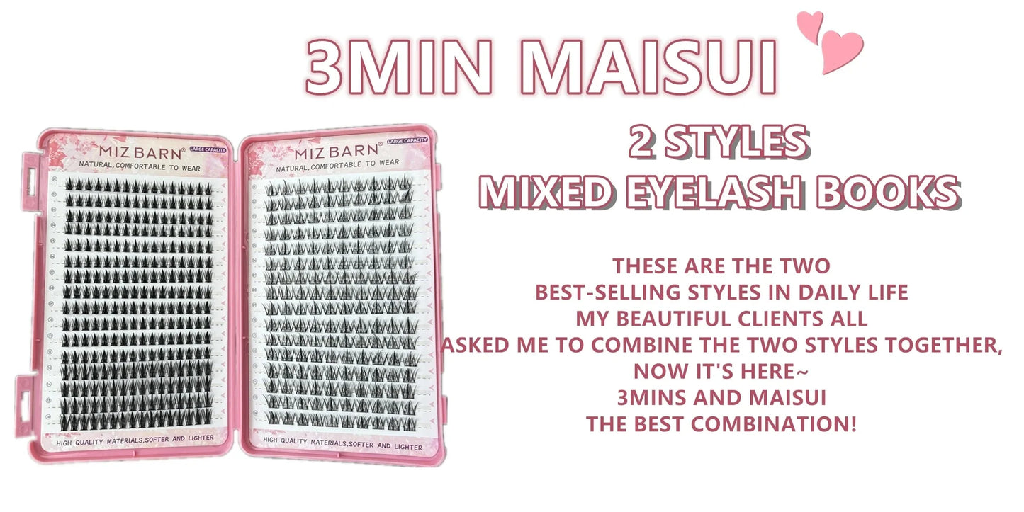 32 Rows Large Capacity Eyelashes Extension Professional Individual Cluster DIY Lashes Natural False Eyelashes Makeup Products