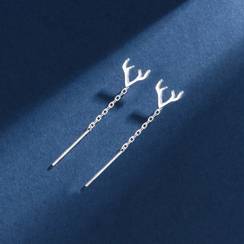 European and American Black Drop Tassel Long Earrings 2025 New Fashion Party Luxury Accessories For Womens Temperament Jewelry