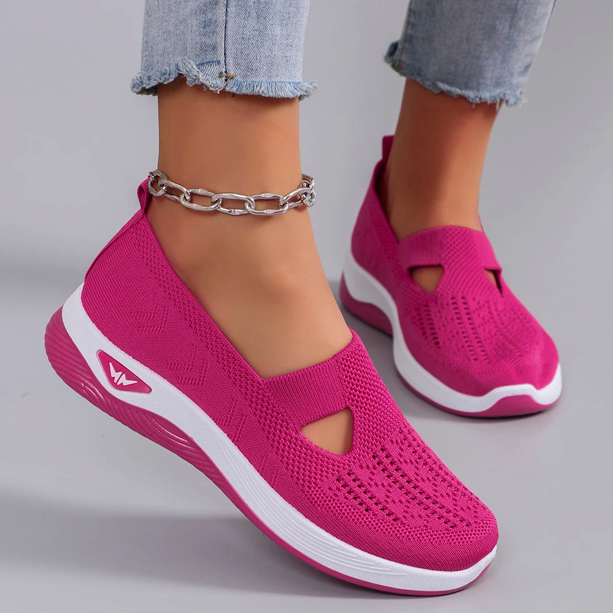 Women's summer breathable mesh flat shoes women's shoes casual sneakers shoes, clearance free shipping