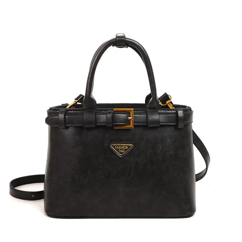 Fashionable Versatile Small Square Bag Women's Retro Crossbody Commuter Bag Ladies Handbag Soft Material Autumn Winter New Model