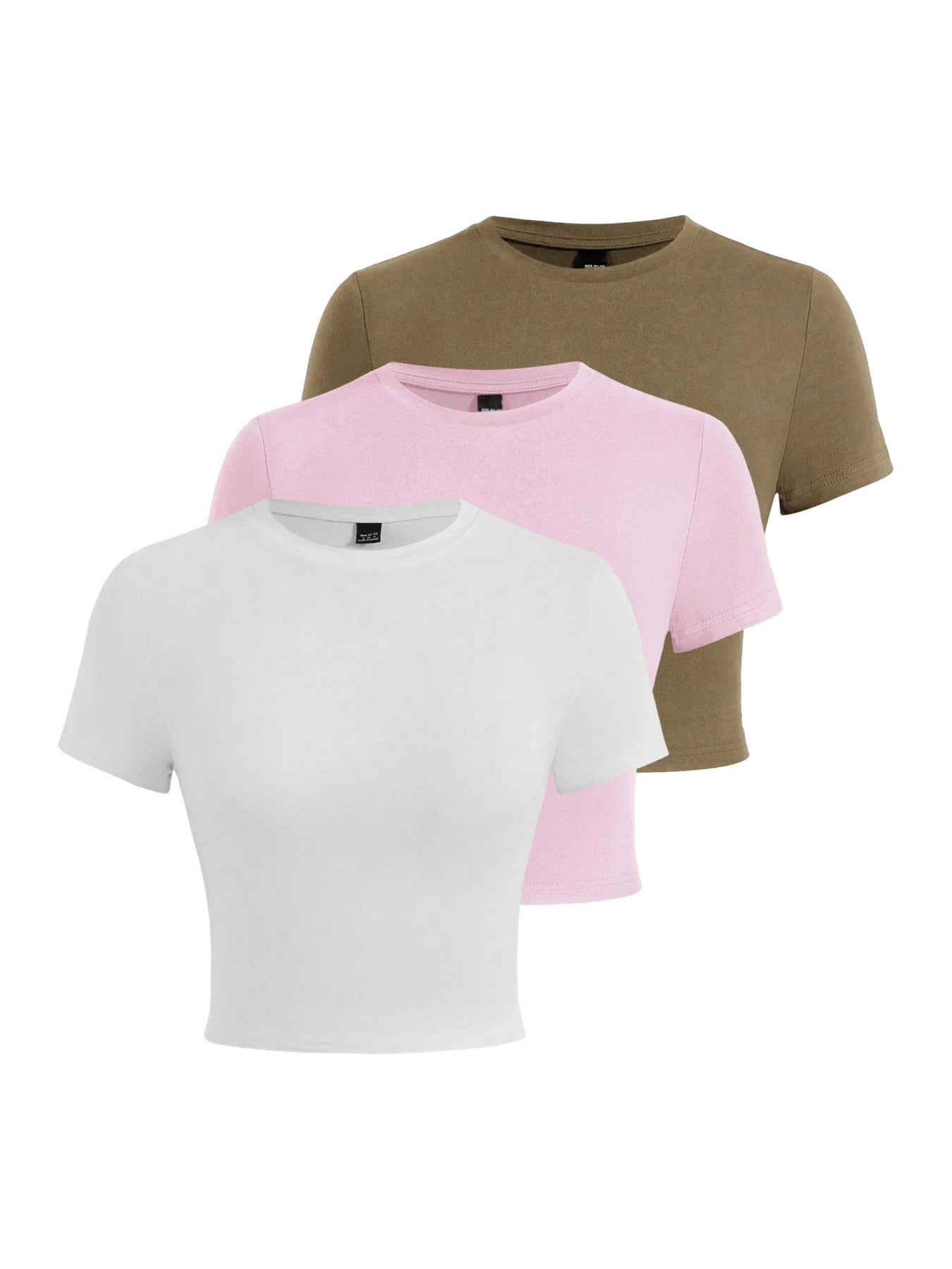 Y2K Woman Solid Crop Tops Short Sleeve High Elastic Viscose T-Shirt Soft O-Neck Sporty Tees Summer Street Fashion Female Clothes