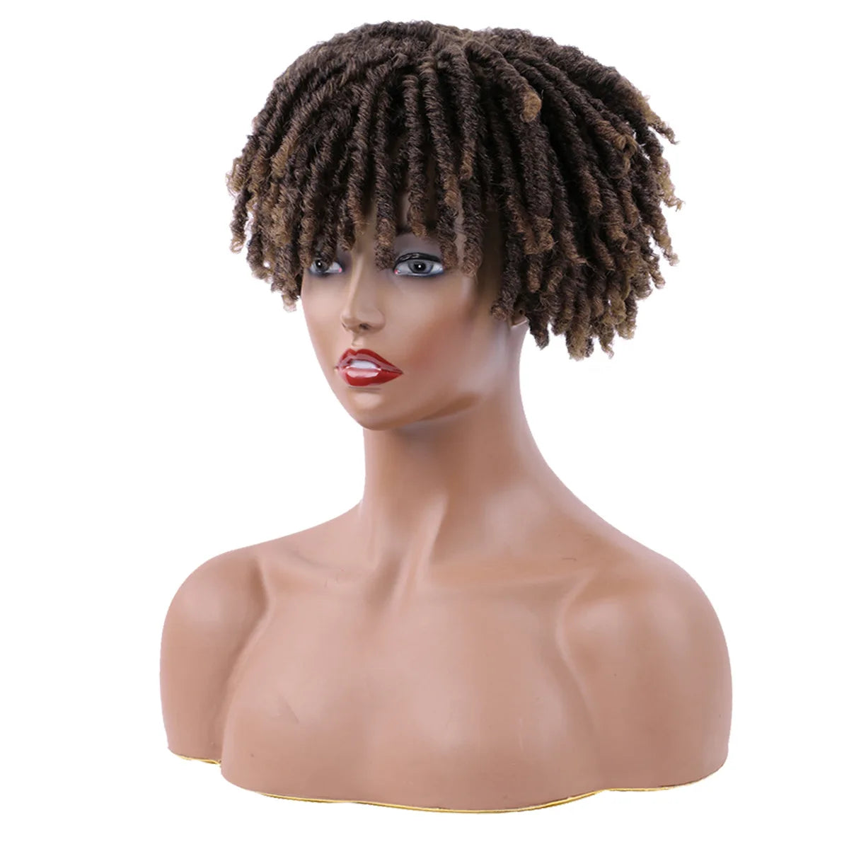 Dirty braids, head covers, synthetic wigs, synthetic braids, chemical fiber semi-wigs, dirty braids, braided wigs