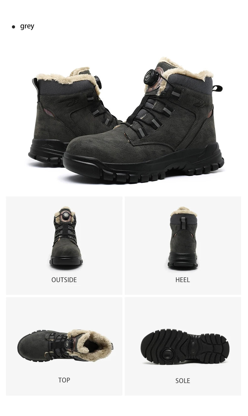 Work Safety Boots Men Waterproof Security Boots lightweight Industrial Steel Toe Work Shoes Protective Men Safety Shoes Size 48