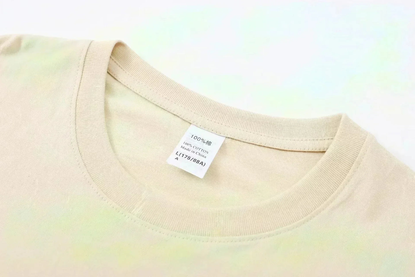 Men's summer 100% cotton fashionable casual loose coconut tree pattern printed sports round neck short sleeved T-shirt top