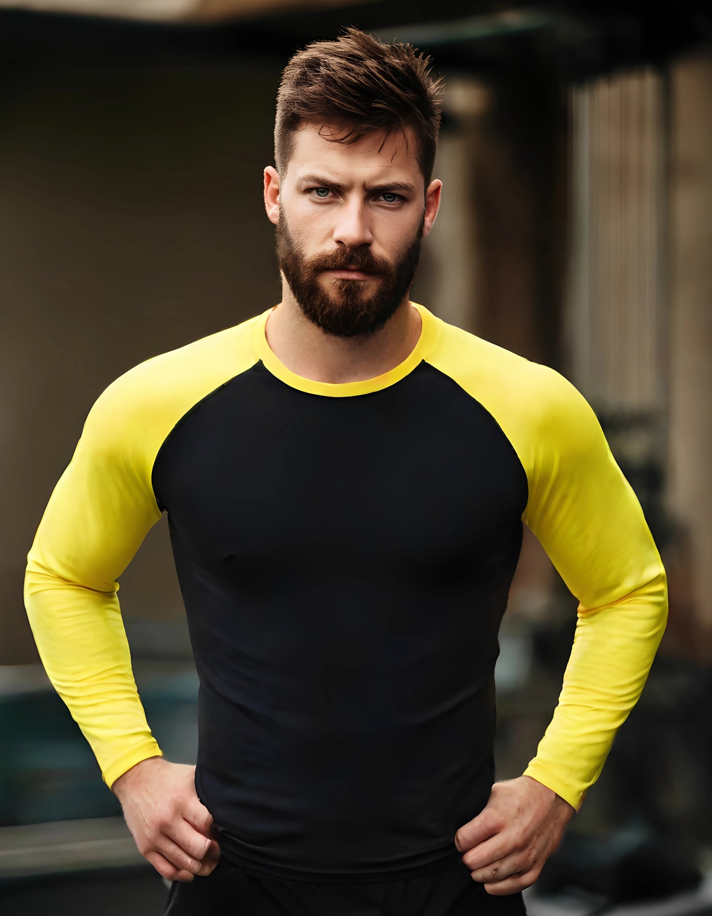 Mens Long Sleeve Rashguard Upf 50 Sun Protection Surf Shirt Quick Dry Breathable Swimming Tight T-shirt Summer 2025 Gym Clothes