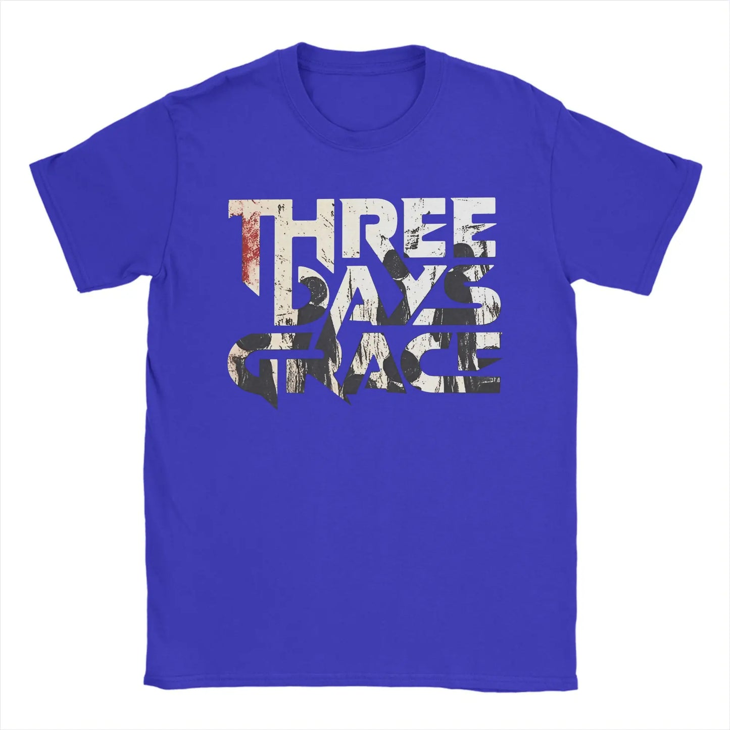 THREE DAYS GRACE Band T Shirts Men's  Pure  Leisure T-Shirts Round Neck  Tee Shirt Short Sleeve Clothes Graphic Printed