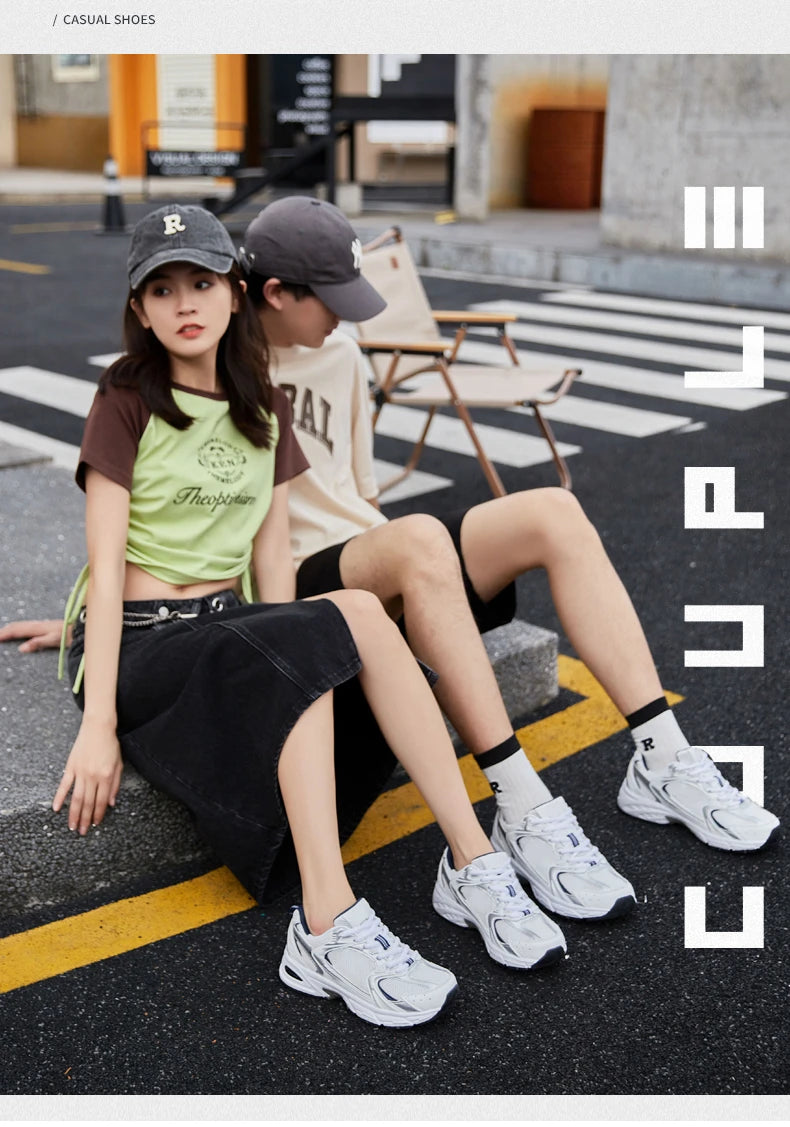 New Running Shoes Men's Breathable Sneakers Summer Light Mesh Air Cushion Women's Sneakers Outdoor Lace-up Training Shoes