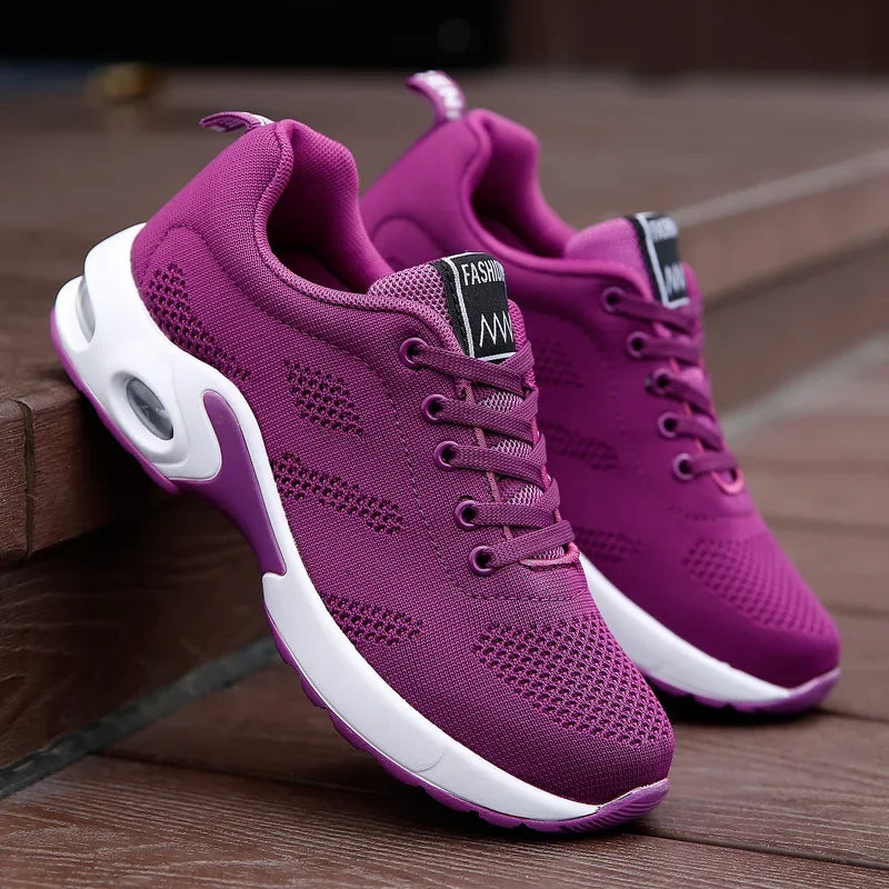 Women Platform Casual Sneakers Shoes Mesh Breathable Running Shoes Chunky Summer Sports Tenis Shoes 2024 Luxury Vulcanize Shoes
