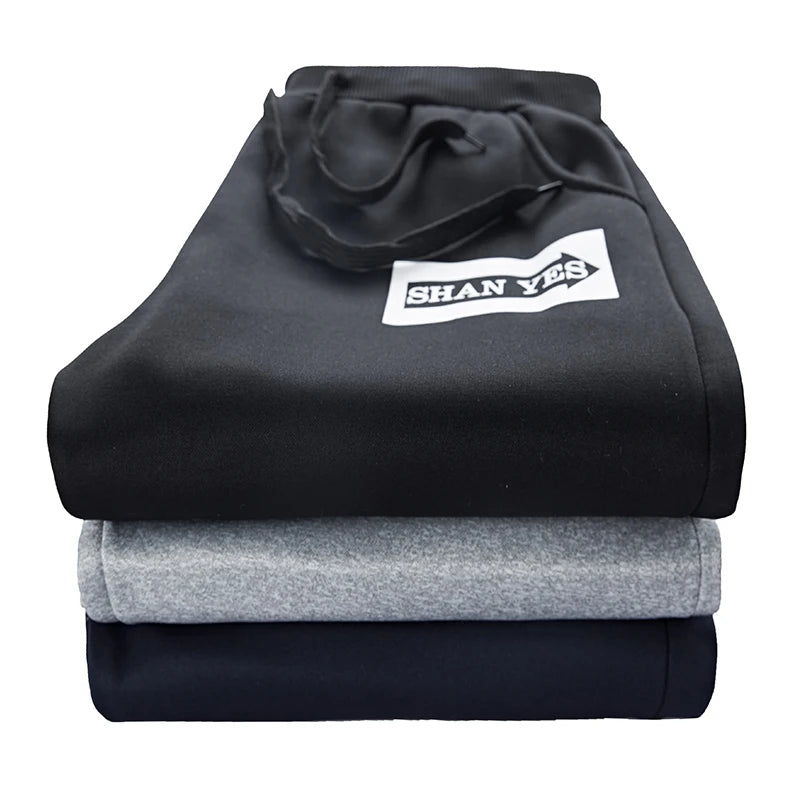 Wolf Czuadlte2024New Winter Men's Sports Set Casual Pants Hooded Sweater Youth Large Plus Plush Thickened Cardigan Two Piece Set