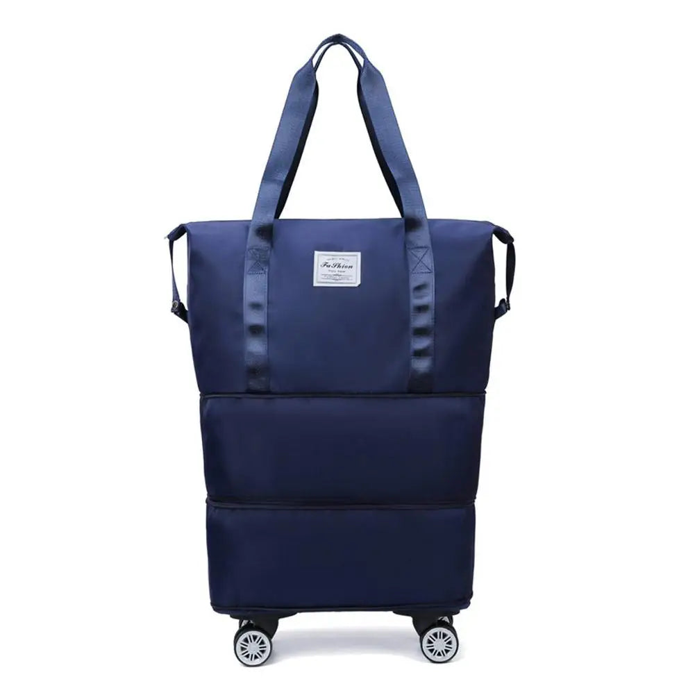 Travel Portable Large Capacity Detachable Universal Wheel Storage Bag Check-In Bag with Wheel Double Layer Carry-On Bag