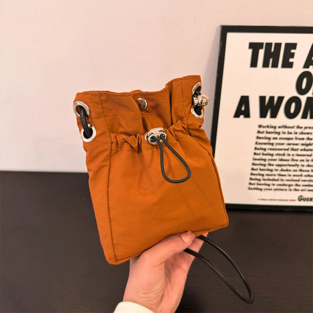 Nylon Crossbody Bag Soft Mini Phone Wallet Multifunctional Square Shoulder Bag Crossbody Purse Canvas Purse Messenger Bag