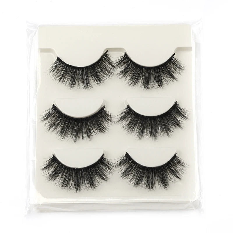 SHIDISHANGPIN Half Lashes Cat Eye Lashes 3D Natural Winged End Eye Elongated Eyelashes Fox Eye lashes Faux Mink Eyelashes Makeup
