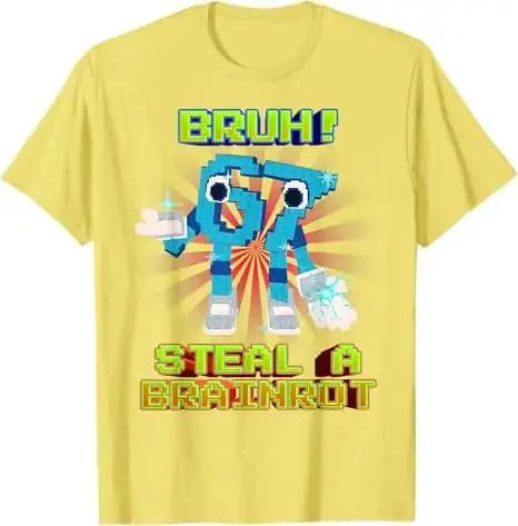 Y2k Art Aesthetic Clothes Novelty Gift Humorous Saying Tee Bruh 67 Six Seven 6-7 Funny Brainrot Meme for Teens Adults T-Shirt