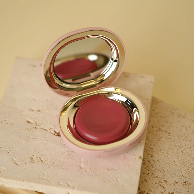 Rare Beauty Mauve Rose Neutral Blush Powder Portable Makeup Liquid Blush Moisturizing Dual-use Waterproof Lip Glaze Plump Smooth