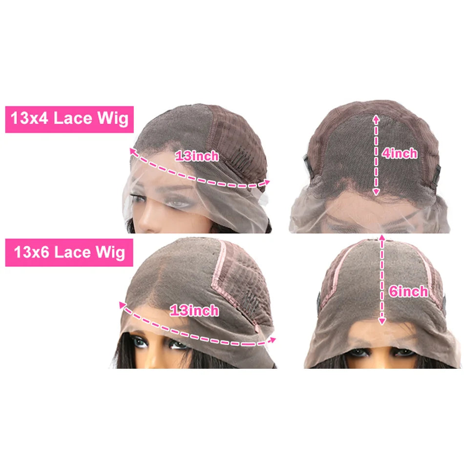 30 32 Inch 13x4 13x6 HD Highlight Ombre Straight Human Hair Wigs Honey Blonde Bone Straight Lace Front Human Hair Wig For Women