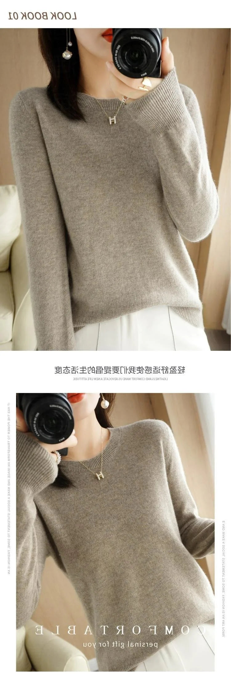Basic Knitted O-Neck Autumn Winter Sweater Women 2025 Long Sleeve Soft Warm Sweater Korean Simple Solid Color Versatile Pullover