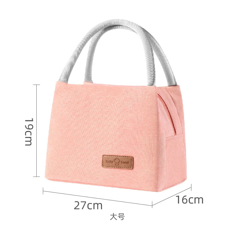 Small Lunch Cooler Bag for Women Men Leakproof Food Carrier Work Lunch Bag Thermal Keeps Cold & Heat Insulated Tote with Zipper