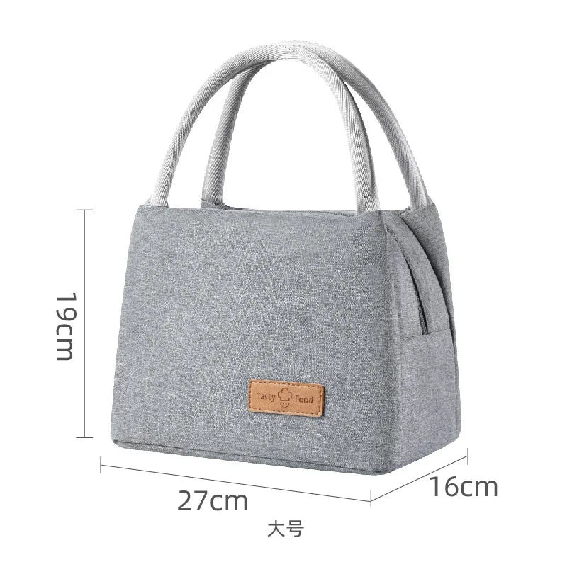 Small Lunch Cooler Bag for Women Men Leakproof Food Carrier Work Lunch Bag Thermal Keeps Cold & Heat Insulated Tote with Zipper