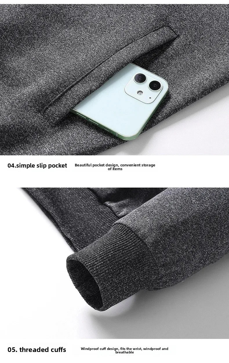 Casual Sportswear Set for Middle-Aged And Elderly Men Spring Autumn New Style Two-Piece Suit Dad Clothes Comfortable Fitness Out