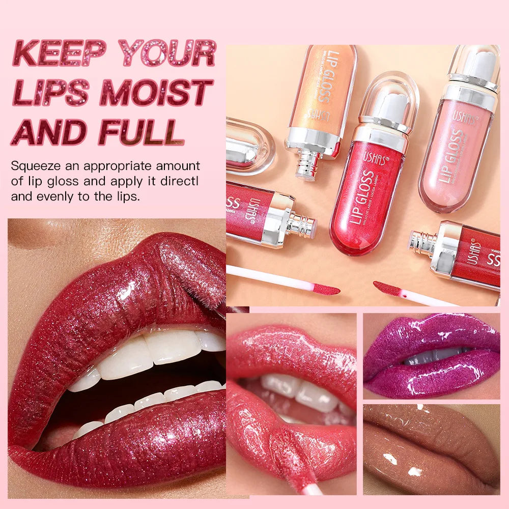 12 Colors Glitter Lips Gloss Long Lasting Diamond Pearlescent Metallic Liquid Lipstick Moisturizing Lip Glaze Cosmetics makeup