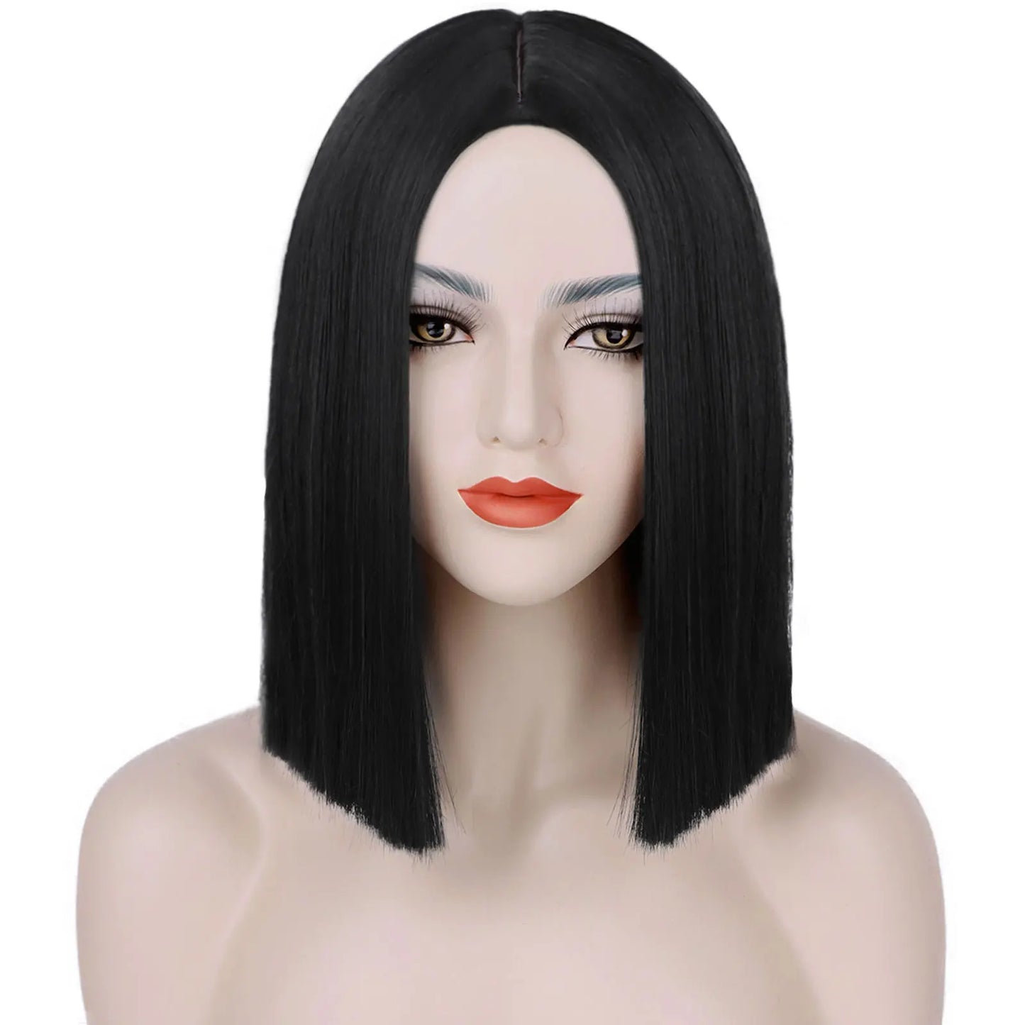 Light Blue Synthetic Short Bob Wig Straight Blue Wig for Women Shoulder Length Wigs Colorful Wig for Daily Use Party Cosplay