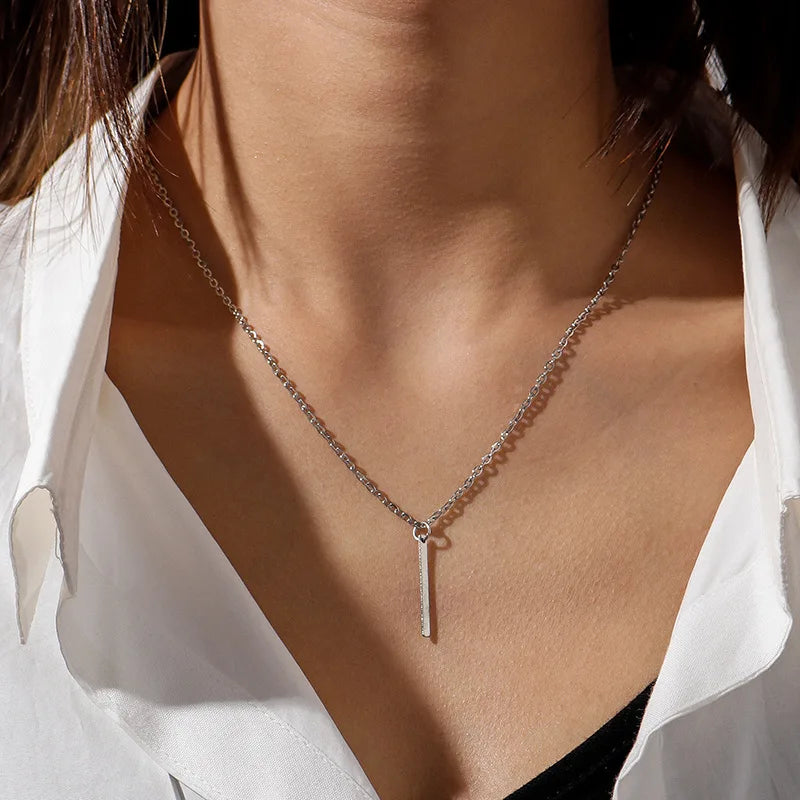 New Golden Silver Color Small Heart Necklaces Bijoux For Women Collars Fashion Jewelry Collarbone Pendant Necklace NA219