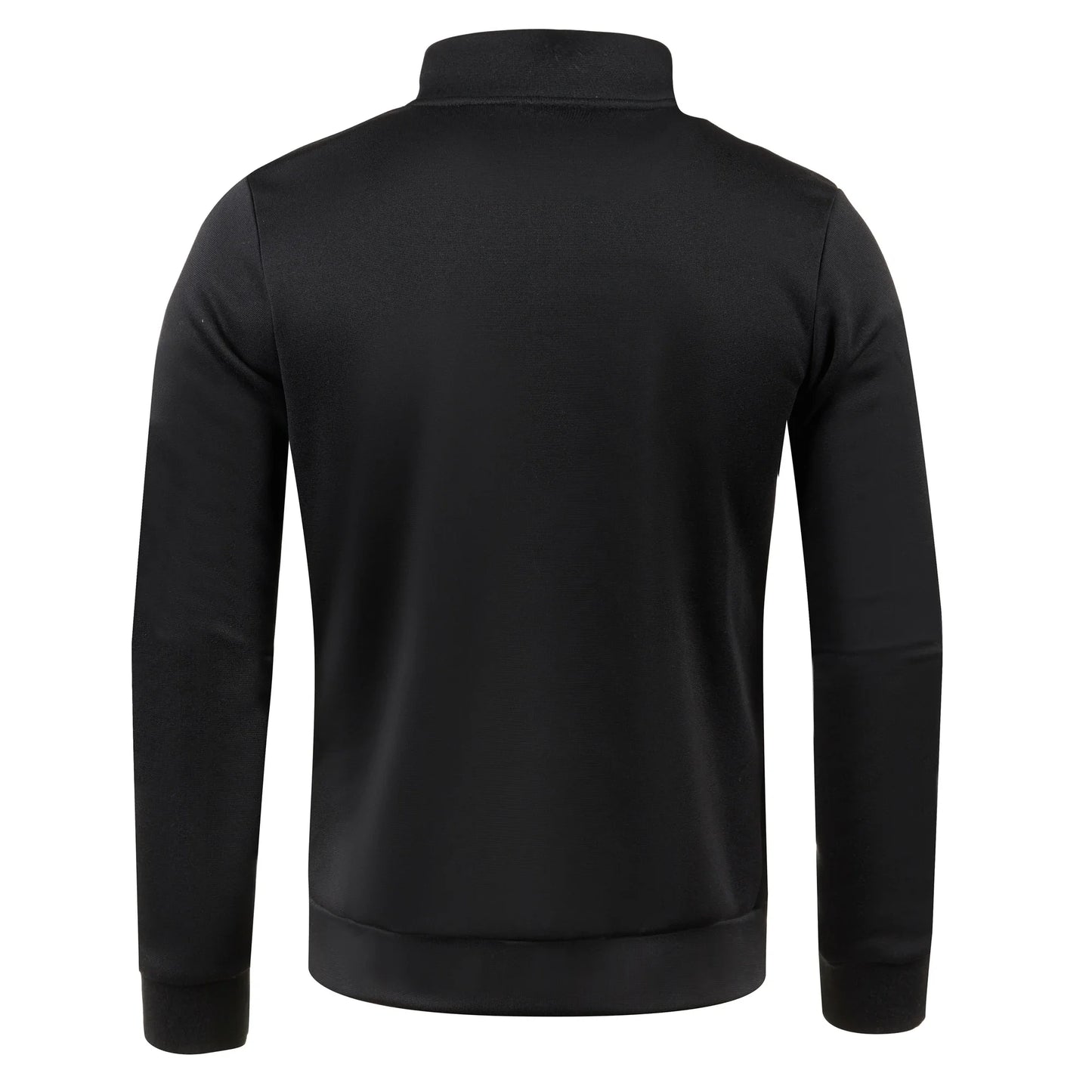 Autumn and Winter Men's New Long Zipper Color Block Sweater Sleeves Thin Plush Sweater Jacket Casual Slim Fit Comfortable Coat