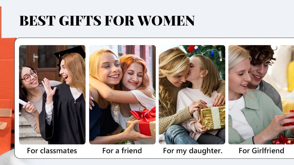 U7 2025 Graduation Necklaces for Women Bachelor Cap Clear White A+++ CZ Heart Birthstones Jewelry Gift for Daughter Girlfriend