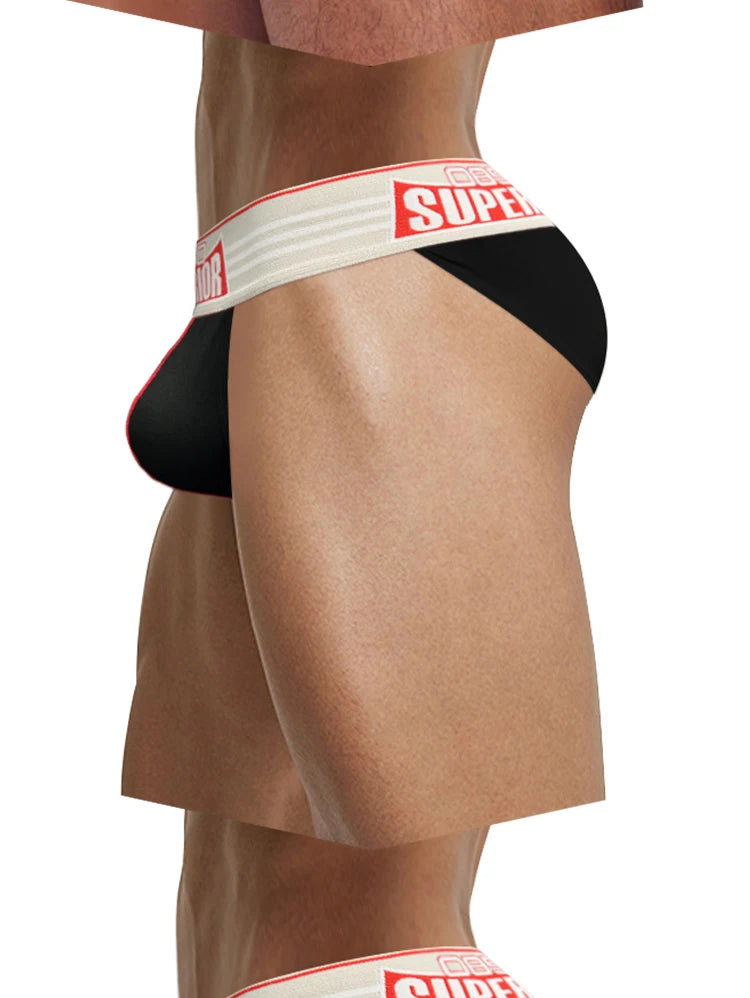 1/2/3/4PCS Men's New Low Waist High Fork Triangle Pants Stimulating Anti Wear Legs Showing Large Protruding Triangle Pants BS844