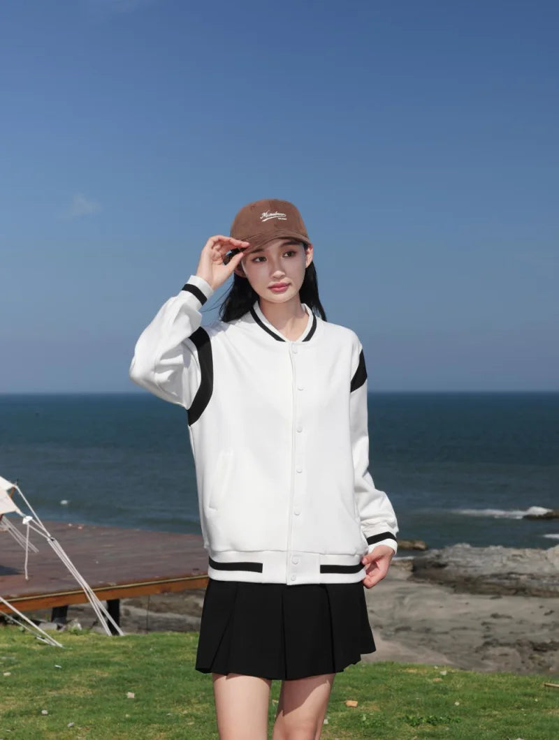 High end men's and women's pure cotton jackets, baseball jackets, custom printed embroidered logos, autumn and winter clothes