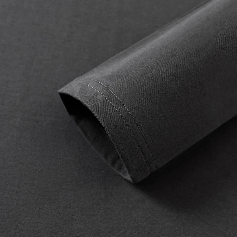 Fast Delivery T-Shirts Men Long Sleeves Tee Tops Male Autumn Plain Cotton Tshirts Plus Size 4XL 5XL Undershirts Man Clothing