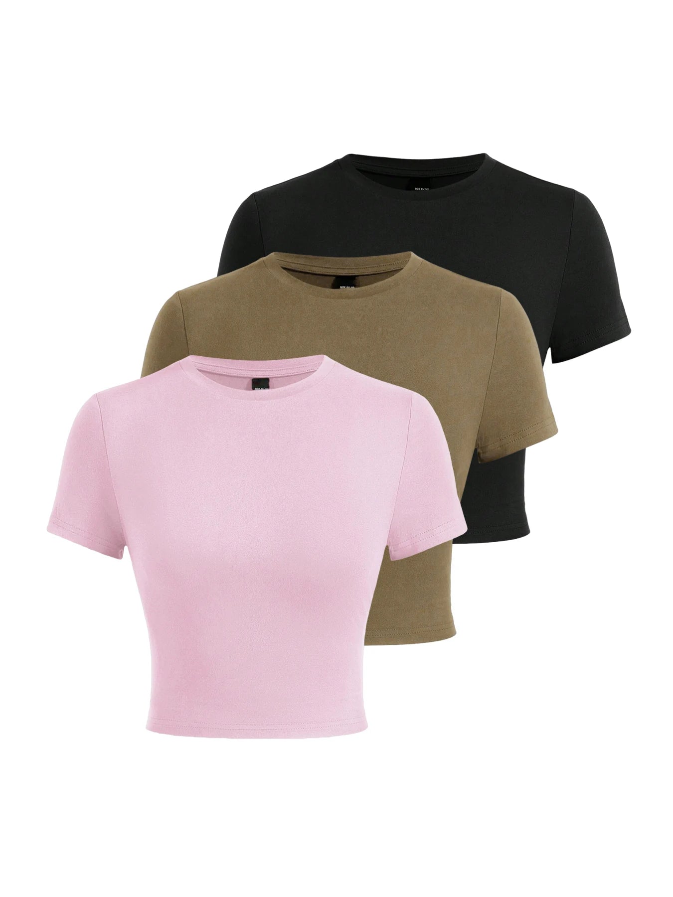 Y2K Woman Solid Crop Tops Short Sleeve High Elastic Viscose T-Shirt Soft O-Neck Sporty Tees Summer Street Fashion Female Clothes