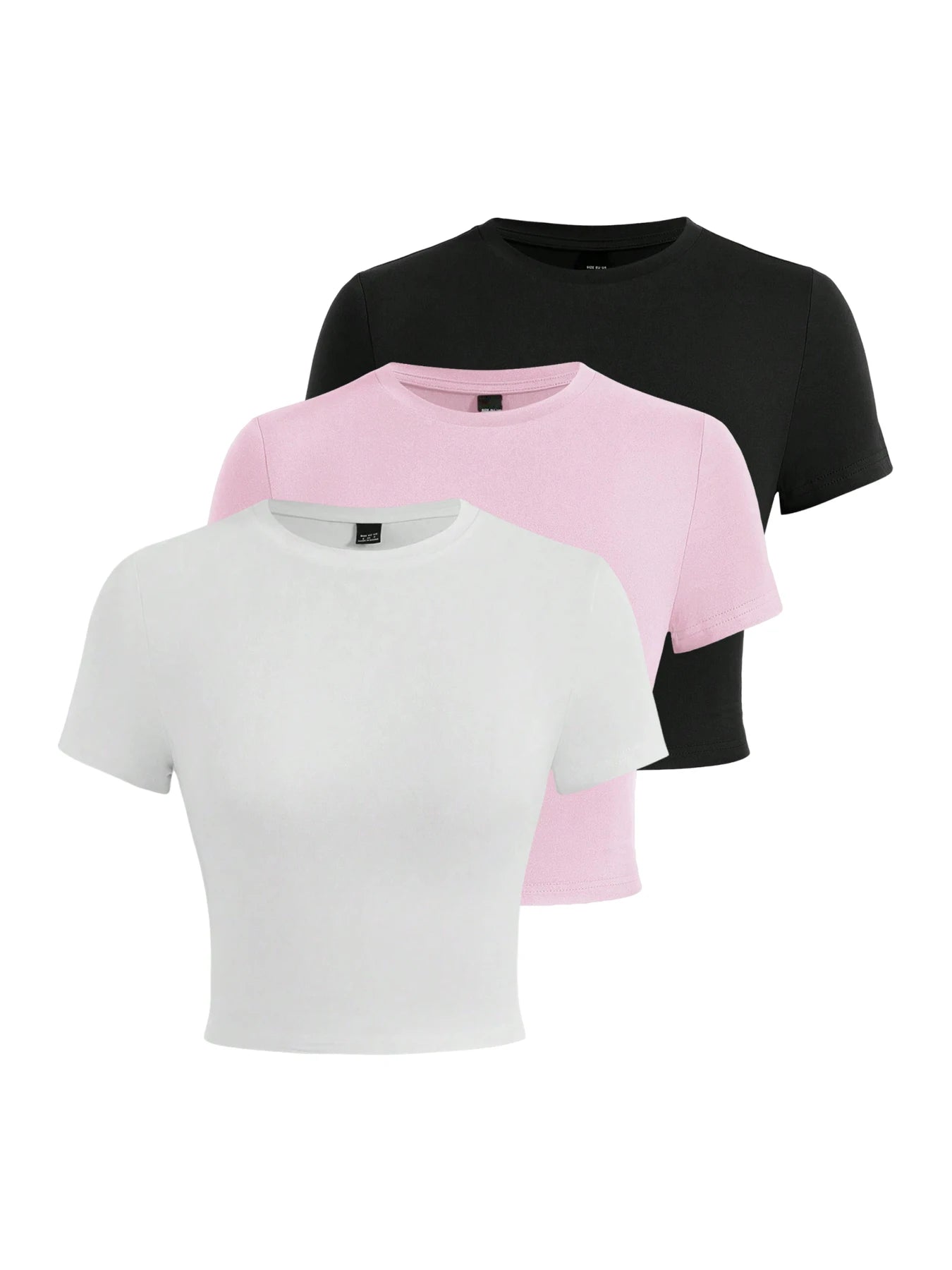 Y2K Woman Solid Crop Tops Short Sleeve High Elastic Viscose T-Shirt Soft O-Neck Sporty Tees Summer Street Fashion Female Clothes