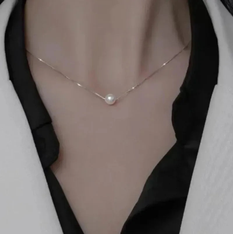 2025 New Women's Pearl Necklace Kpop Gold Color Beads Pendant Necklaces Goth Double Layer Chain Choker for Women Fashion Jewelry