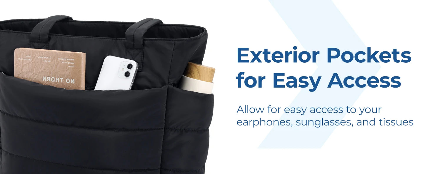 BAGSMART Women's Bag Solid Color Tote Bag Commuting College Padded Shoulder Bag Leisure Simple Female Handbags for Travel