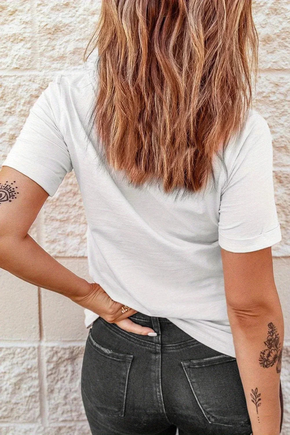 Harajuku High Street Retro All-Match Round Neck Top Y2K Style Character Graphic Print Women Casual T-shirt  Aesthetic Clothes