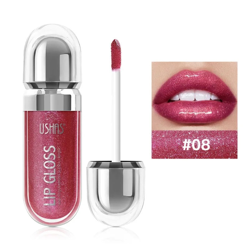 12 Colors Glitter Lips Gloss Long Lasting Diamond Pearlescent Metallic Liquid Lipstick Moisturizing Lip Glaze Cosmetics makeup