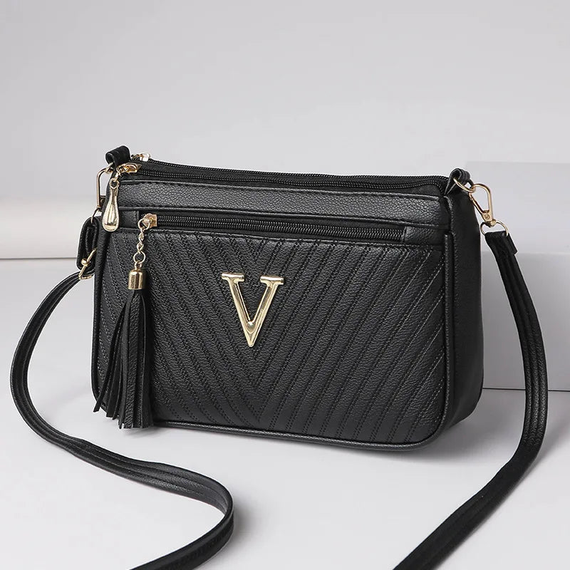 Women's Middle-aged Crossbody Bag Korean Version 2025 Spring/summer Fashion Trend Single Shoulder Bag Change Mobile Phone Purse