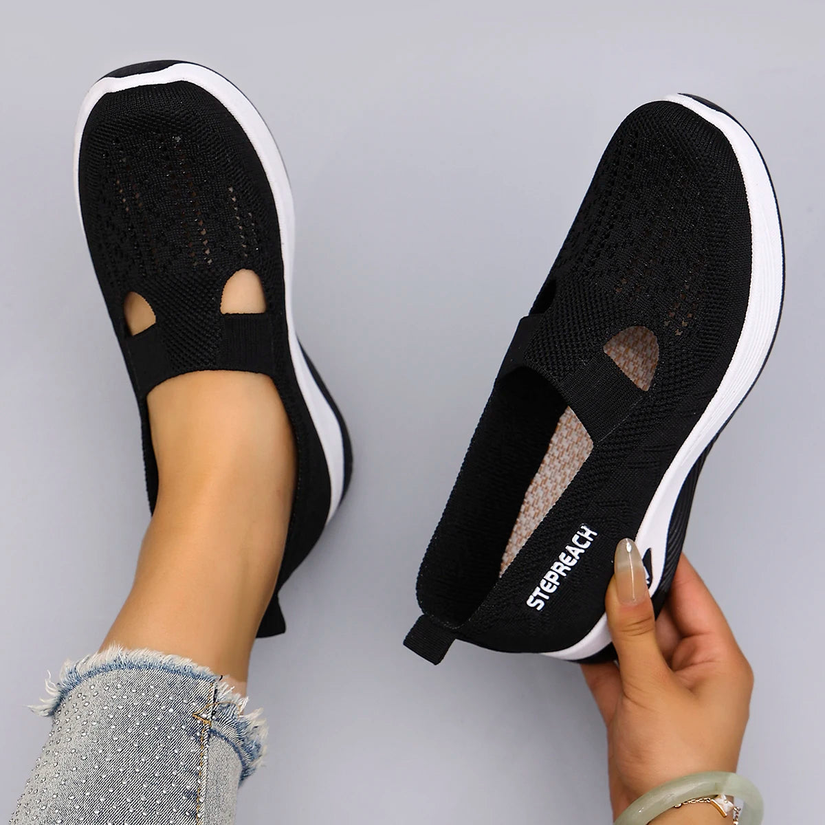 Women's summer breathable mesh flat shoes women's shoes casual sneakers shoes, clearance free shipping