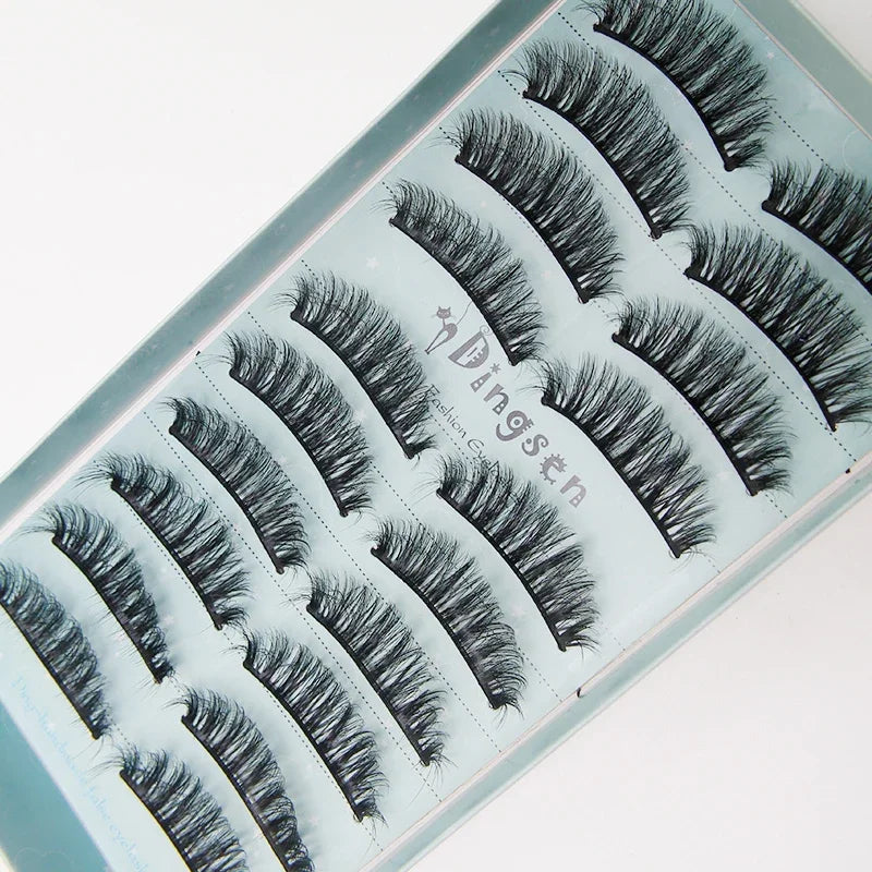 10/2 Pairs Mink Eyelashes Natural 3D Lashes Faux Cils Makeup Dramatic False Eyelashes Wholesale Eyelash Extension Makeup Tools