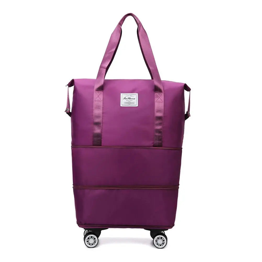 Travel Portable Large Capacity Detachable Universal Wheel Storage Bag Check-In Bag with Wheel Double Layer Carry-On Bag