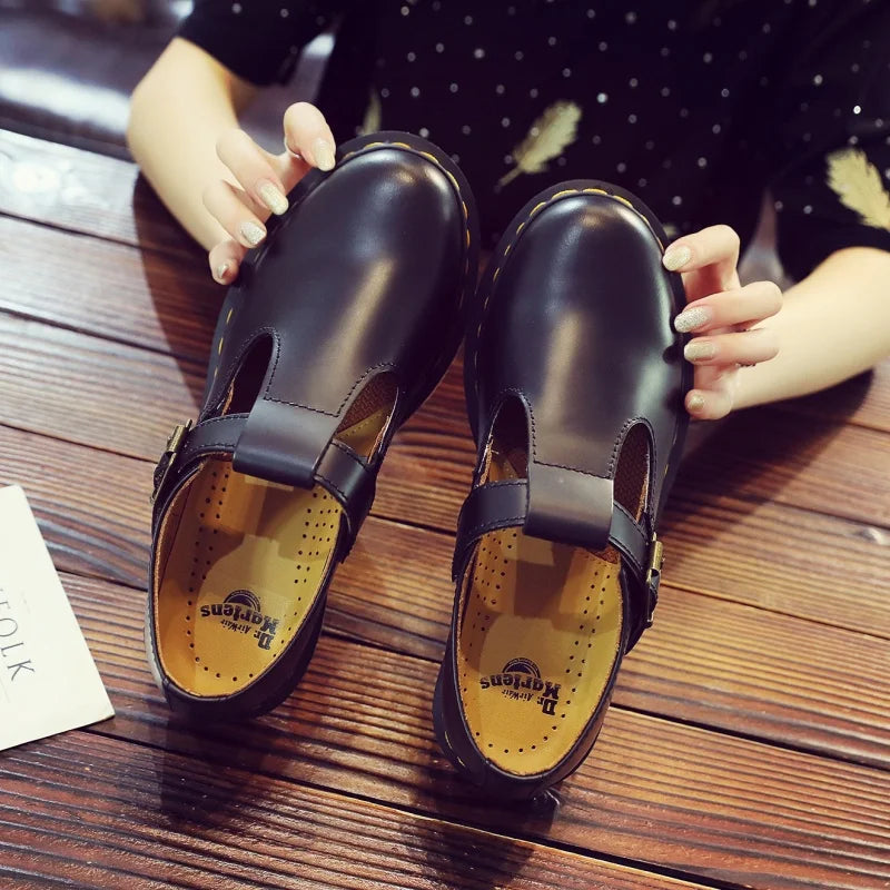 Spring and Autumn Casual Shoes for Men and Women 2025 Fashion Mary Jane Shoes Women Thick-soled British Business Casual Shoes 45