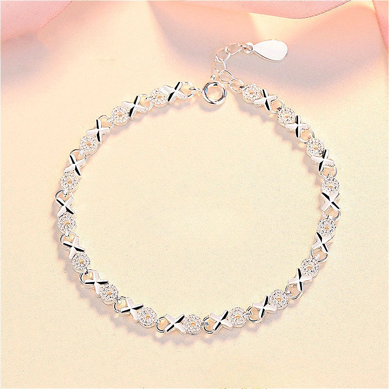 Fashion 925 Sterling Silver Bracelets for Women Simple Korean Multi Layer Coil Adjustable Bracelets Party Wedding Jewelry Gifts