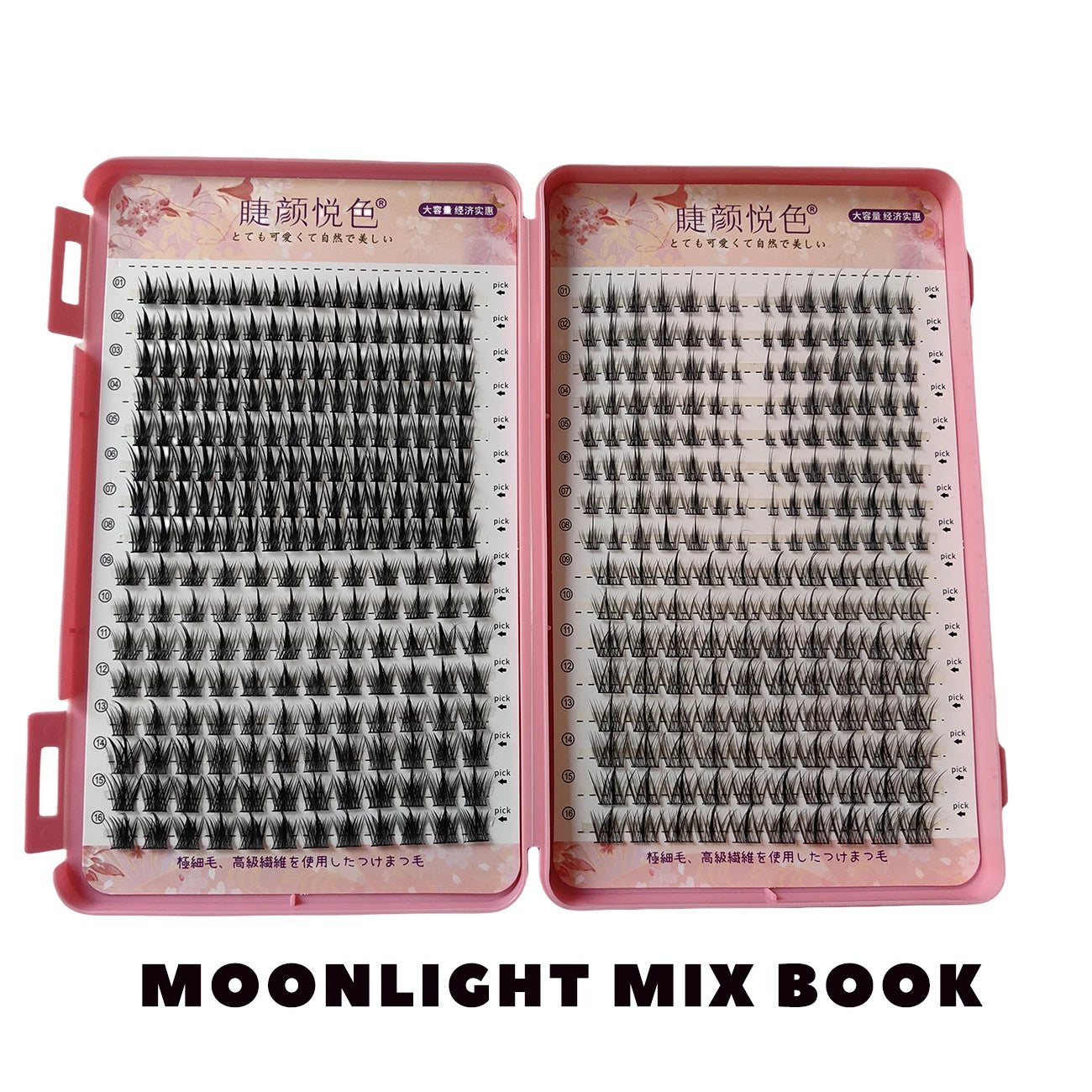 32 Rows Large Capacity Eyelashes Extension Professional Individual Cluster DIY Lashes Natural False Eyelashes Makeup Products